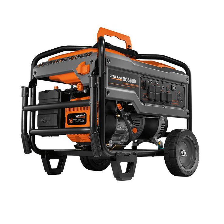 Generac XC 6500-Watt Gasoline Powered Portable Generator, CARB Compliant