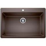 Glacier Bay Drop-in/Undermount Granite Composite 33 in. Single Bowl Kitchen Sink in White - Super Arbor