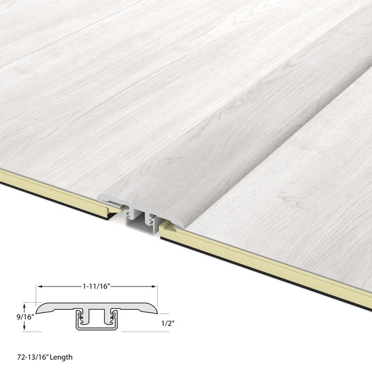 CALI Legends Saltwater Oak Vinyl Accessories T-Mold Saltwater Oak 0.47-in T x 1.73-in W x 72.83-in L Vinyl T-moulding