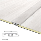 CALI Legends Saltwater Oak Vinyl Accessories T-Mold Saltwater Oak 0.47-in T x 1.73-in W x 72.83-in L Vinyl T-moulding