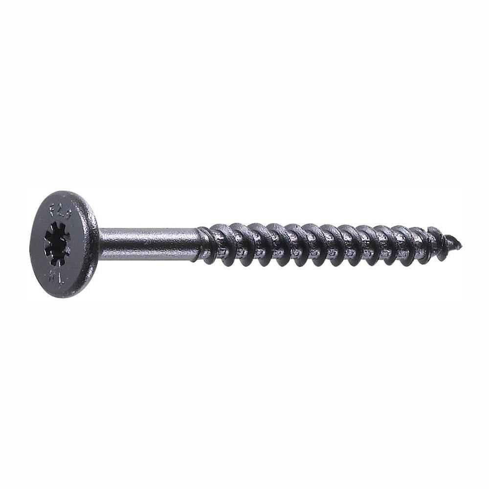 HeadLOK 3/16 in. 2-7/8 in. Star Drive, Flat Head Heavy Duty Wood Deck Screws (50-Pack) - Super Arbor