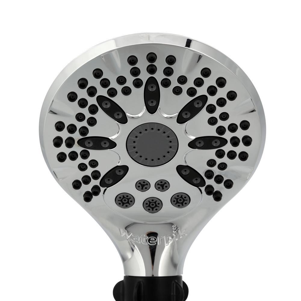 5-Spray 5 in. Single Wall Mount Handheld Shower Head in Chrome - Super Arbor