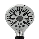 5-Spray 5 in. Single Wall Mount Handheld Shower Head in Chrome - Super Arbor