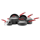 Classic Brights 14-Piece Aluminum Nonstick Cookware Set in Cranberry Red Gradient
