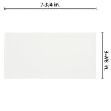 Merola Tile Projectos 7-3/4 in. x 3-7/8 in. Neve Matte Ceramic Subway Floor and Wall Tile (11.46 sq. ft. / case)