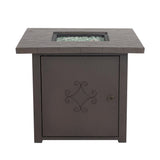 30 in. Square Outdoor Propane Gas Fire Pit Table 50000 BTU - Super Arbor