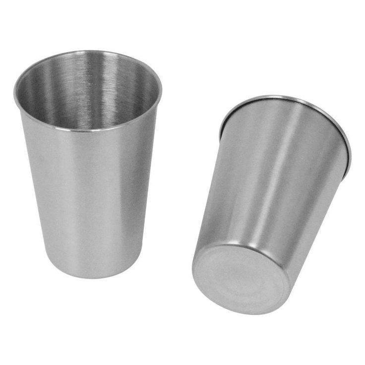16 oz. 4-Piece Stainless Steel Pint Cup Set