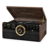 6-in-1 Wood Bluetooth Mid Century Record Player with 3-Speed Turntable, CD, Cassette Player and Radio - Super Arbor
