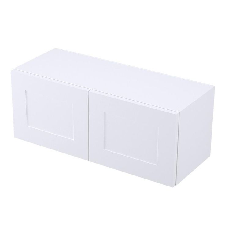 Ready to Assemble 30 x 18 x 12 in. Bridge Wall Cabinet in Shaker White Wood