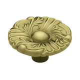 Provincial 1-1/2 in. (38 mm) Antique Brass Round Cabinet Knob