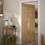 24 in. x 96 in. 6-Panel Pine Unfinished Solid Core Interior Door Slab - Super Arbor