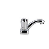 AquaSpec Single-Handle Metering Utility Faucet with Push-Button Handles in Chrome - Super Arbor
