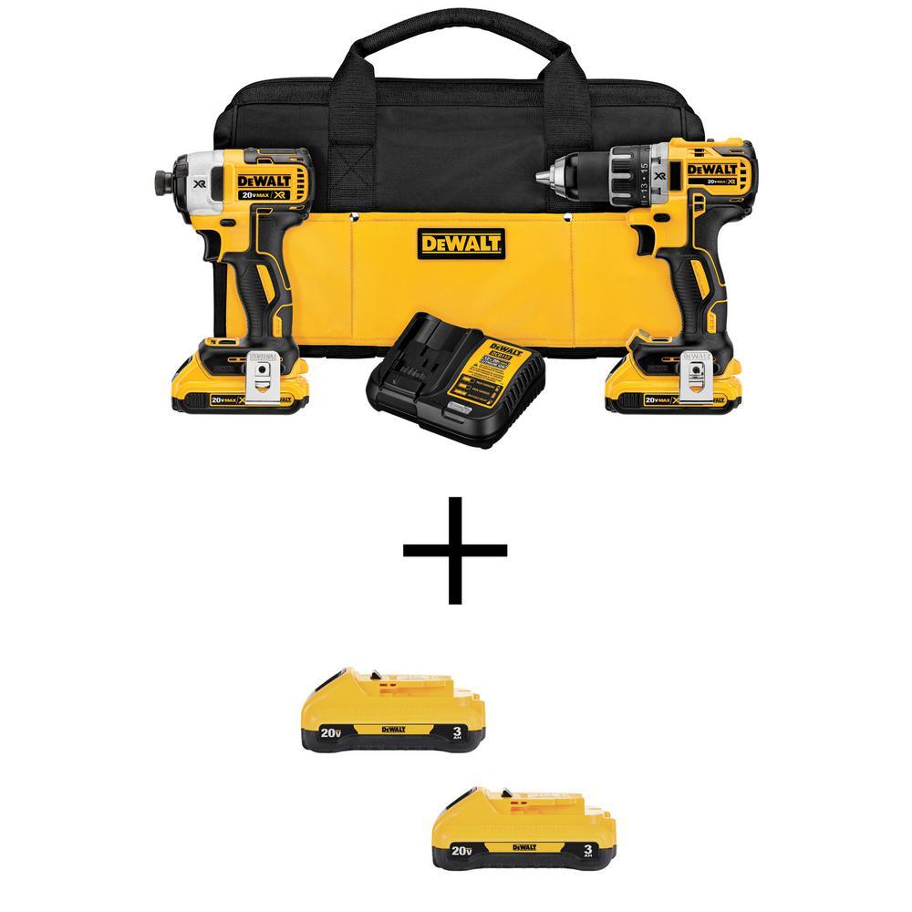 20-Volt Max Lithium-Ion Cordless Combo Kit (10-Tool) w/ (2) Batteries 2.0Ah, Charger & Tool Bag - Super Arbor