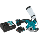 Makita 12V max CXT Lithium‑Ion Cordless 3-3/8 in. Tile/Glass Saw Kit (CC02R1)