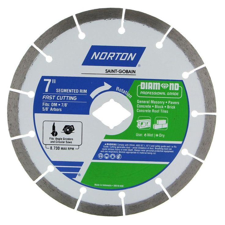 Norton 7-in Wet/Dry Segmented Diamond Saw Blade