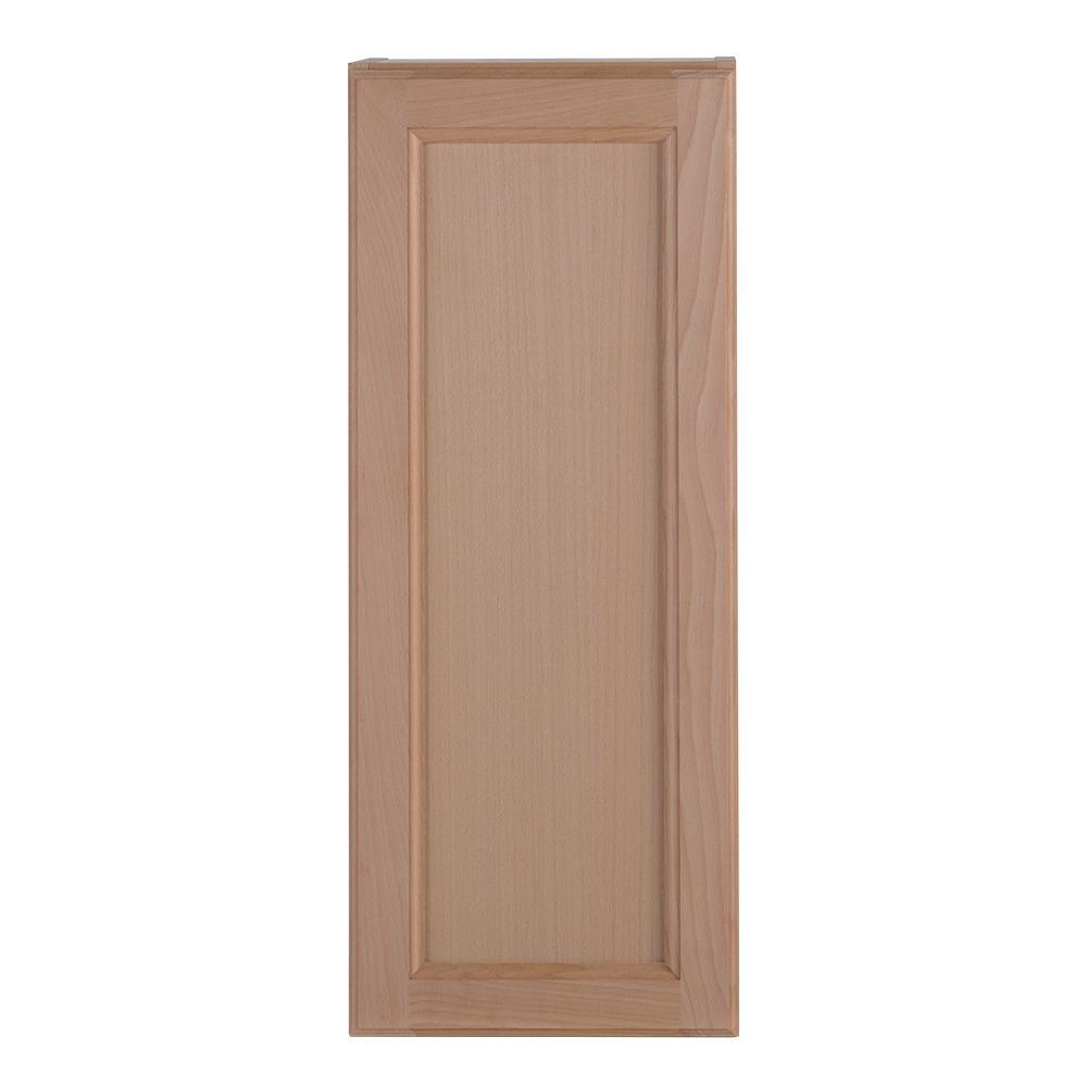 Easthaven Shaker Assembled 36x30x12 in. Frameless Wall Cabinet in Unfinished Beech - Super Arbor