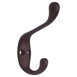 3-1/2 in. Satin Nickel Heavy Duty Coat Hook (3-Pack)