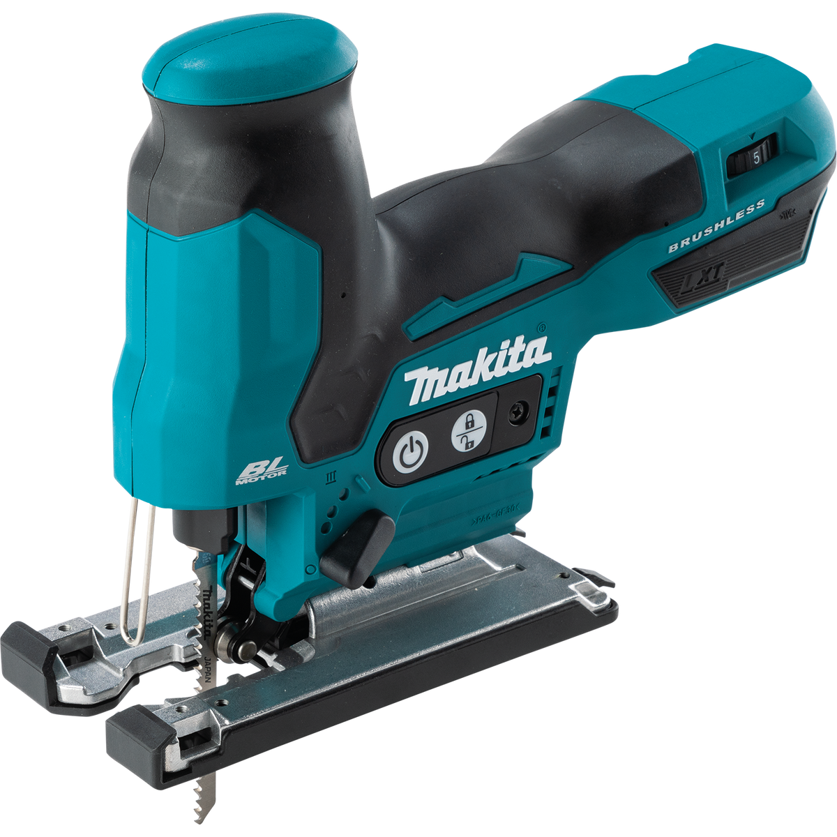 Makita 18V LXT Lithium‑Ion Brushless Cordless Barrel Grip Jig Saw, Tool‑Only + Bonus 18V LXT 5.0Ah Battery