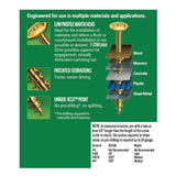 #10 x 2-1/2 in. T-Star Plus Drive Washer / Wafer Head Partial Thread Yellow Zinc Coated Cabinet Screw (75 per Box)
