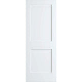 24 in. x 80 in. White 2-Panel Shaker Solid Core Pine Interior Door Slab - Super Arbor