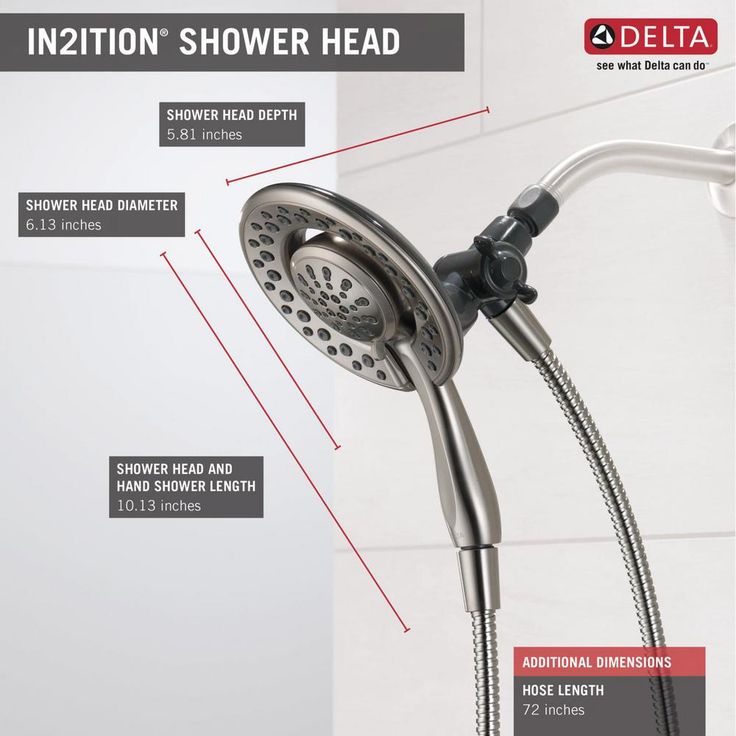 In2ition Two-in-One 4-Spray 6.1 in. Dual Wall Mount Fixed and Handheld Shower Head in Brushed Nickel