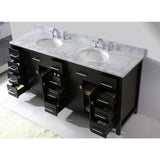 Caroline Parkway 72 in. W Bath Vanity Cabinet Only in Espresso - Super Arbor