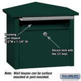 4700 Series Mail House in Green - Super Arbor