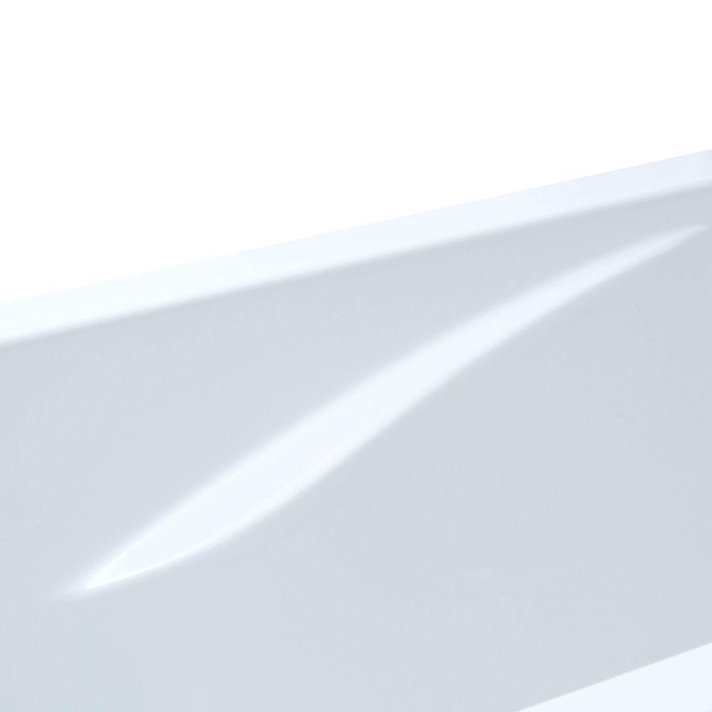 Evolution 72 in. x 36 in. Acrylic Reversible Drain Bathtub in White - Super Arbor