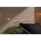12 ft. 10-Light Battery Operated  Metal Indoor Integrated LED String Lights