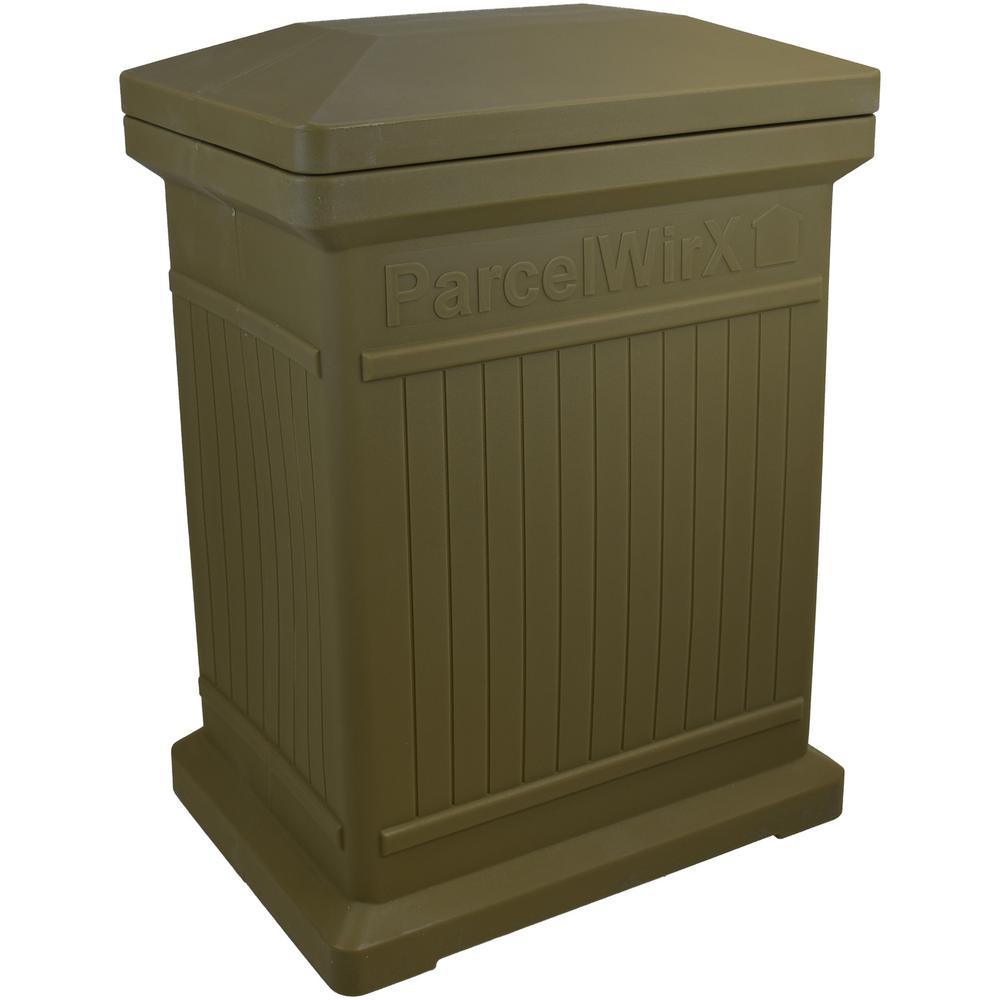 Oak Standard Vertical Architectrual ParcelWirx Delivery Drop Box - Super Arbor