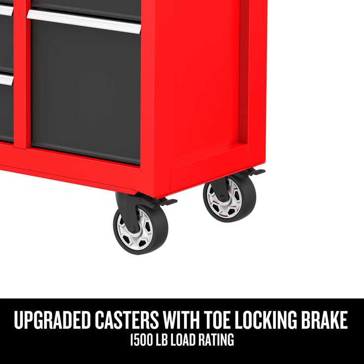 CRAFTSMAN 2000 Series 41-in W x 37.5-in H 10-Drawer Steel Rolling Tool Cabinet (Red)