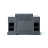 Mornington 54 in. W x 21 in. D Single Bath Vanity in White with Marble Vanity Top in White with White Sink - Super Arbor
