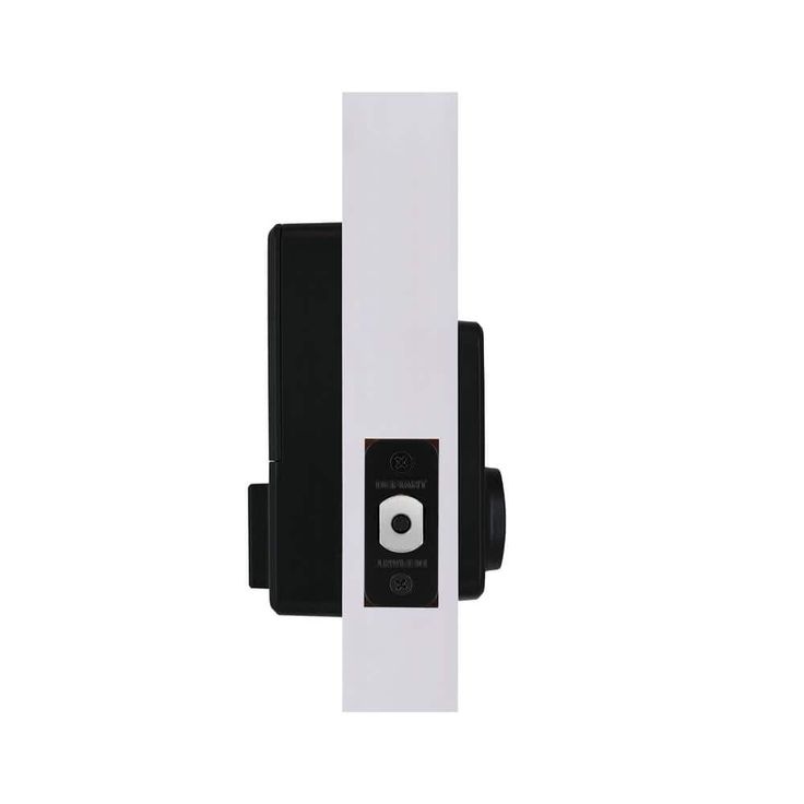 Defiant Square Compact Hubspace Matte Black Electronic Single Cylinder Deadbolt