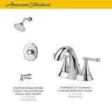 Chatfield Single-Handle 3-Spray Tub and Shower Faucet and 4 in. Centerset Bathroom Faucet Set in Polished Chrome - Super Arbor