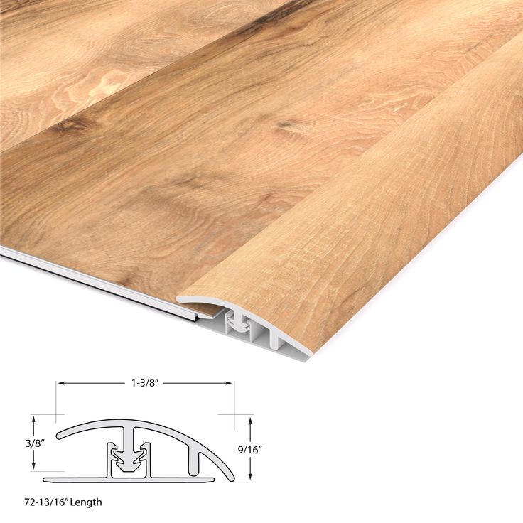 CALI Longboards North Shore Oak 0.5-in T x 1.31-in W x 72.83-in L Vinyl Reducer