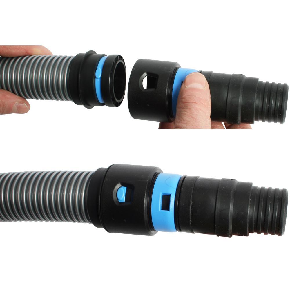 20 ft. Vacuum Hose with Expanded Multi-Brand Power Tool Dust Collection Adapter Set and Attachment Kit for Wet/Dry Vacs - Super Arbor