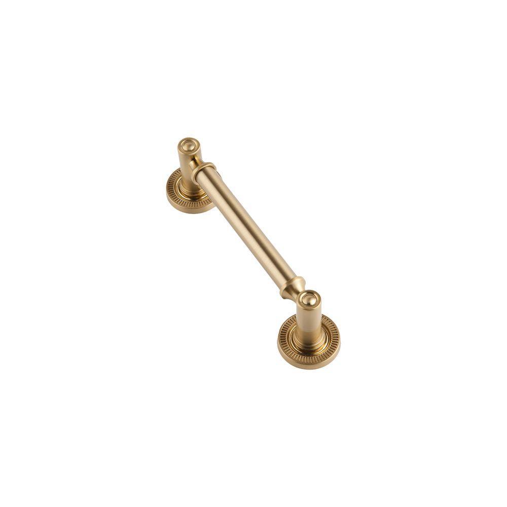 Minted 6 in. Center-to-Center Satin Brass Cabinet Pull - Super Arbor