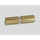 34 in. x 58 in. Frameless Glass Hinged Bathtub Door in Satin Brass - Super Arbor