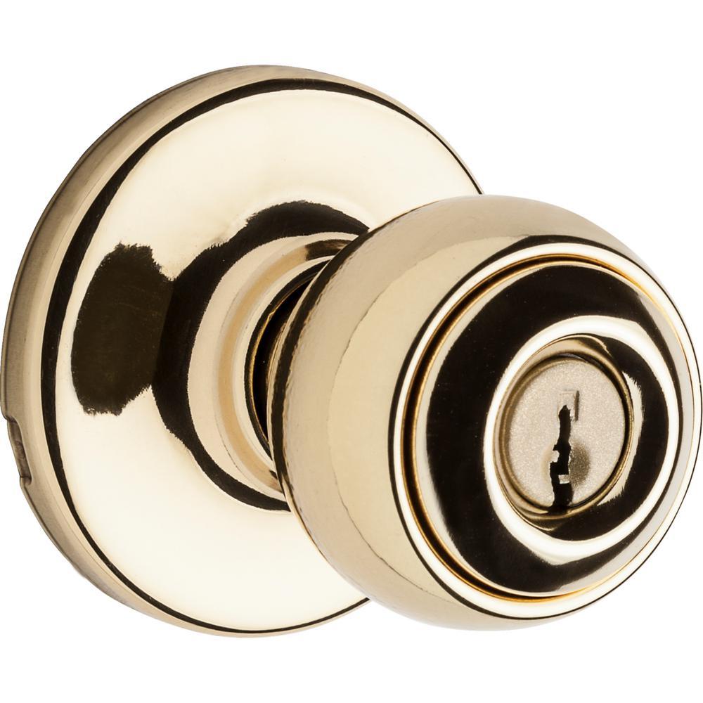 Polo Satin Nickel Keyed Entry Door Knob Featuring Microban Antimicrobial Technology - Super Arbor
