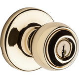 Polo Satin Nickel Keyed Entry Door Knob Featuring Microban Antimicrobial Technology - Super Arbor
