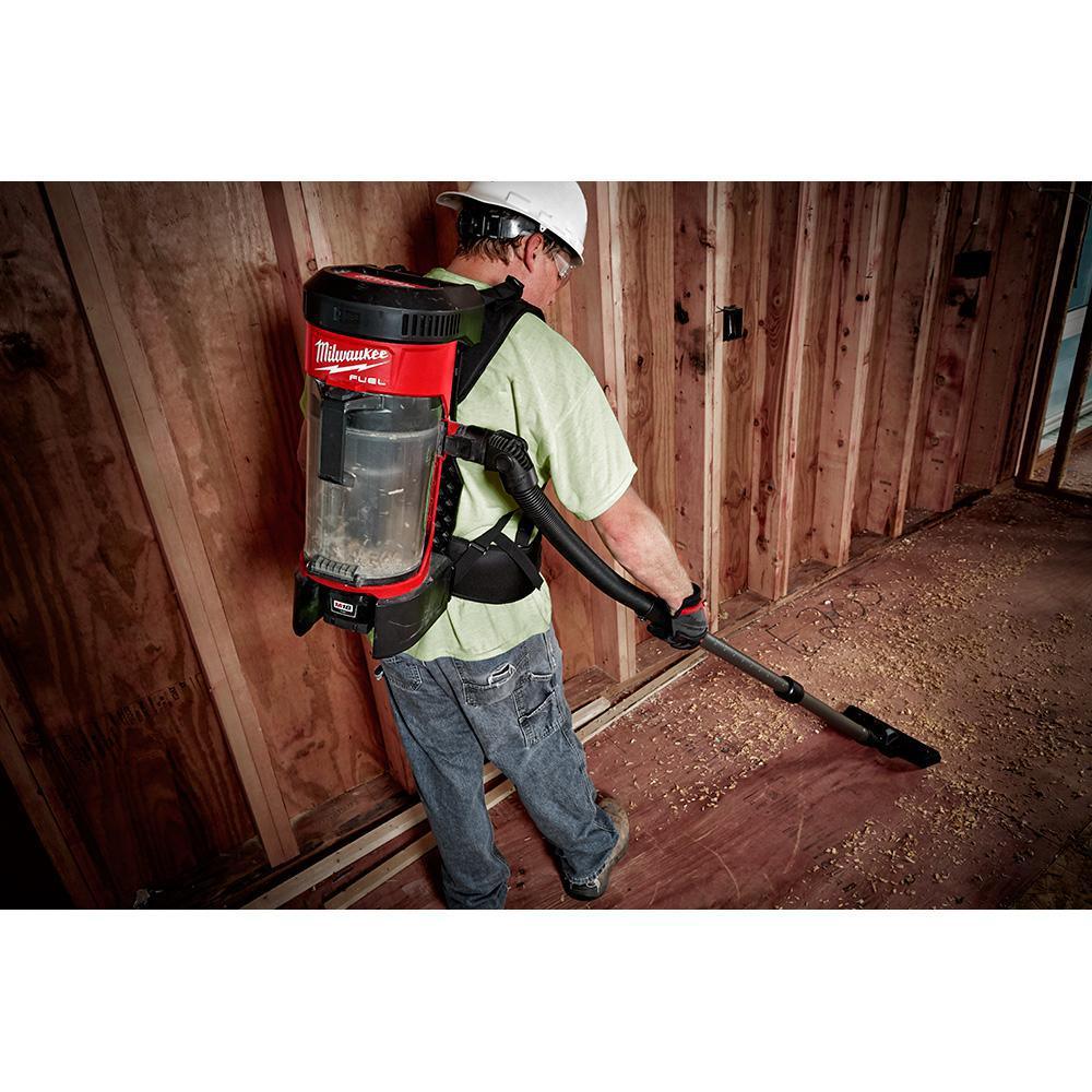 M18 FUEL 18-Volt 1/2 in. Lithium-Ion Cordless Impact Wrench w/ Friction Ring & Backpack Vacuum w/ Two 6.0Ah Batteries - Super Arbor