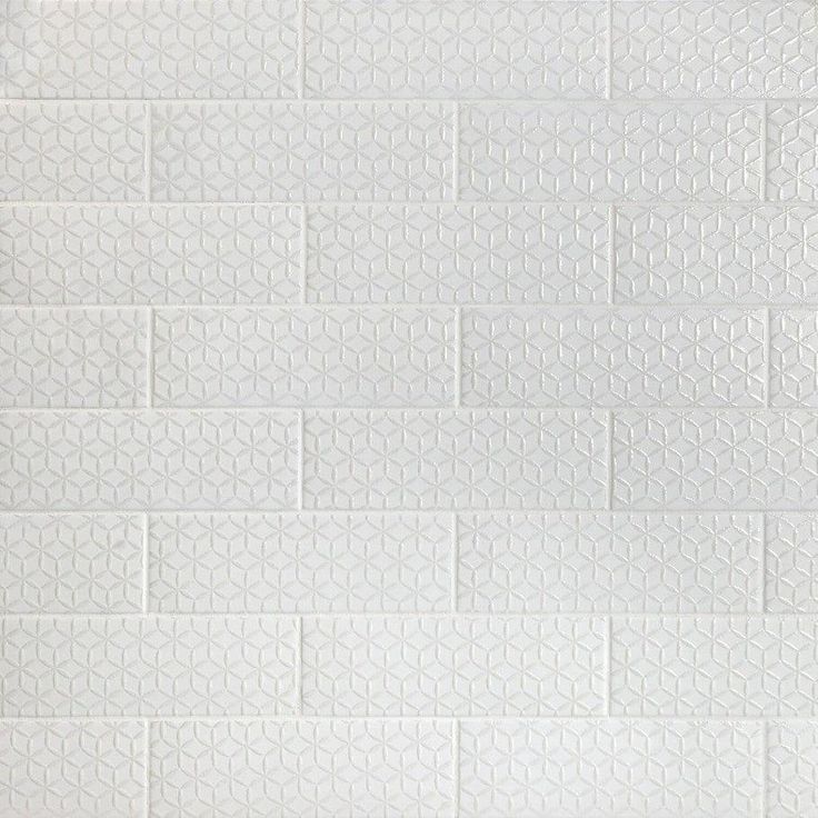 Bond Tile Wembley Snowflake 3 in. x 9 in. Matte Ceramic Subway Wall Tile (30 Pieces 5.16 Sq. Ft. / Box)