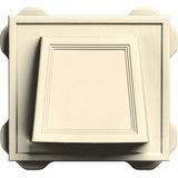 6.6875 in. x 7.375 in. Hooded Siding Vent in Heritage Cream - Super Arbor