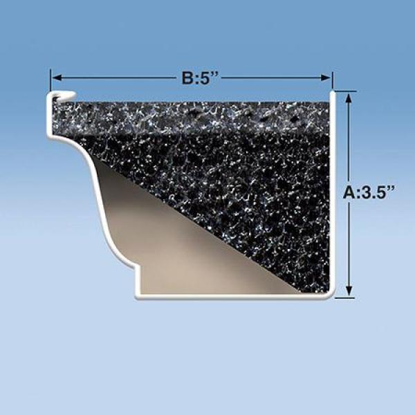 Original 4 ft. Foam Filter Plastic Gutter Guard for 5 in. K-Style (36-Pack) - Super Arbor