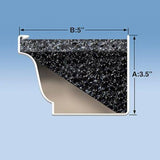 Original 4 ft. Foam Filter Plastic Gutter Guard for 5 in. K-Style (36-Pack) - Super Arbor