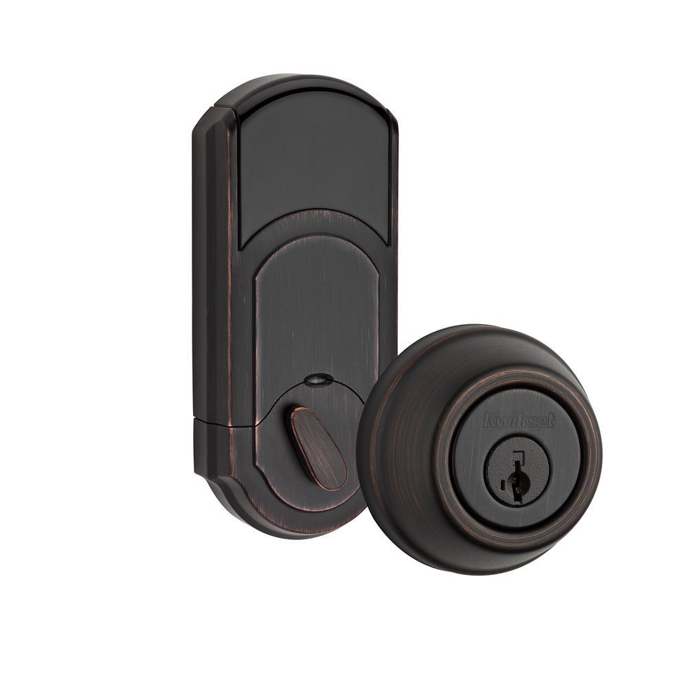 910 Signature Series Single Cylinder Traditional Venetian Bronze Deadbolt with Home Connect Technology - Super Arbor