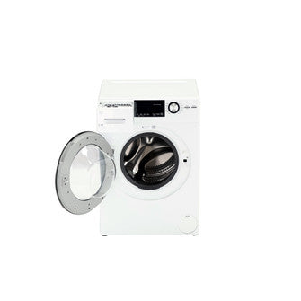 GE 2.4-cu ft High Efficiency Stackable Steam Cycle Front-Load Washer (White) ENERGY STAR, 24-inch, Model GFW148SSMWW