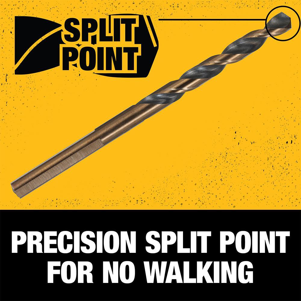 1/8 in. Black and Gold Split Point Drill Bit (2-Pack) - Super Arbor