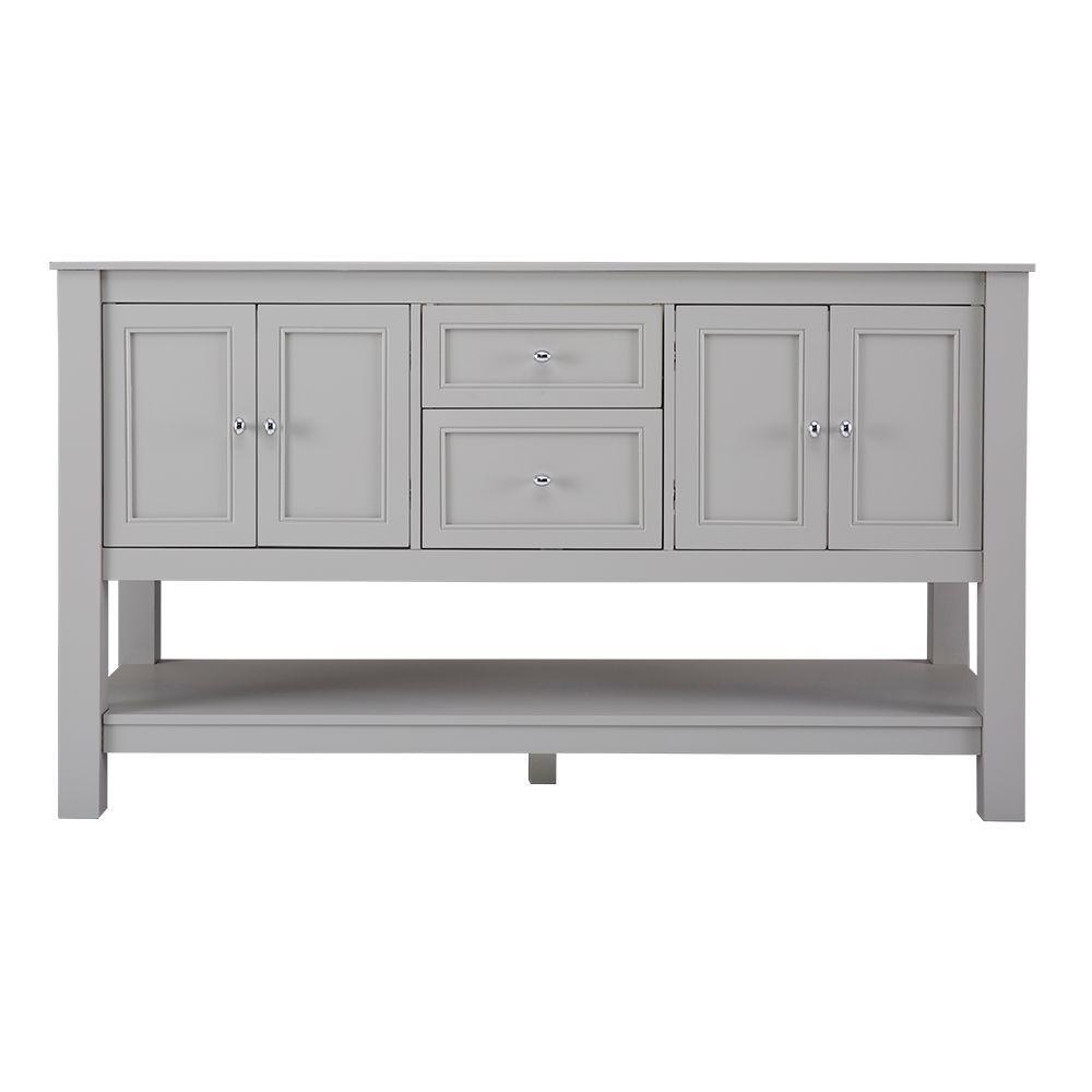 Gazette 60 in. W Bath Vanity Cabinet Only in Espresso for Double Bowl Design - Super Arbor