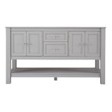 Gazette 60 in. W Bath Vanity Cabinet Only in Espresso for Double Bowl Design - Super Arbor